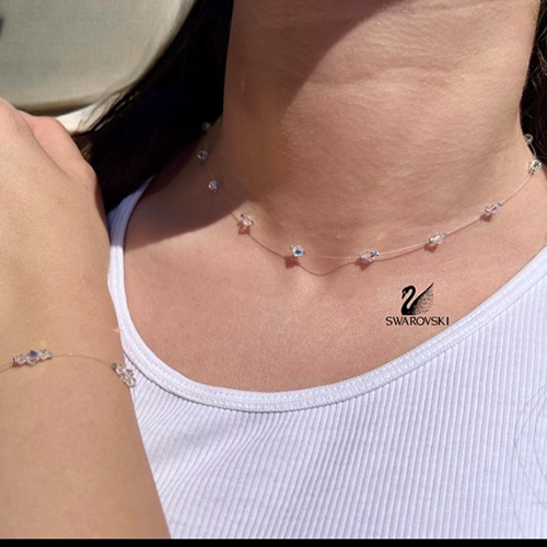 Колие More SWAROVSKI® с единични кристалчета