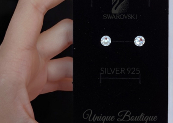 Обеци с кристали Swarovski