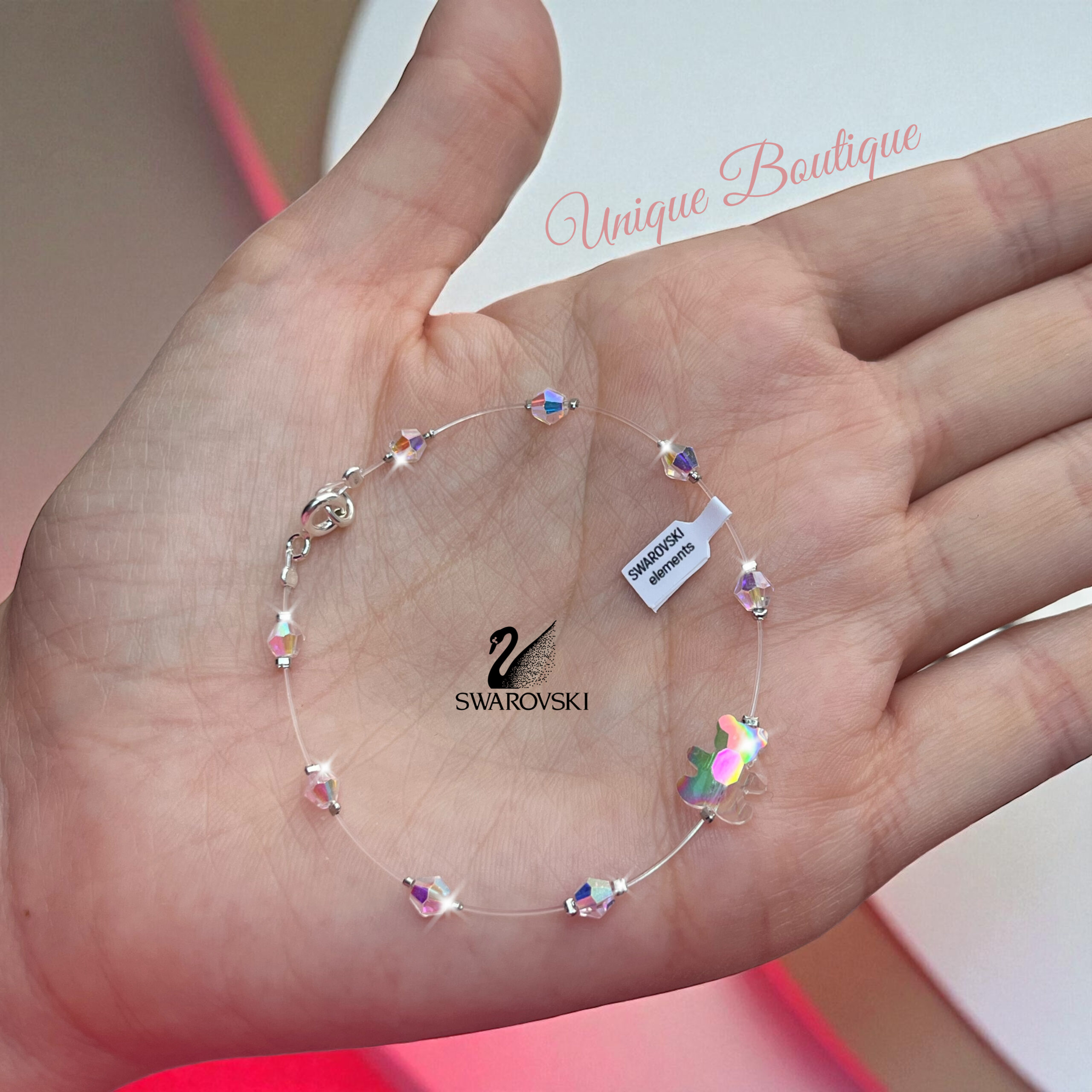 Гривна на корда Swarowski and Bear