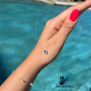 Колие с фиксирано кристалче Swarovski®