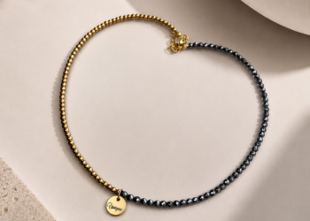 Колие Gold Hematite Tag