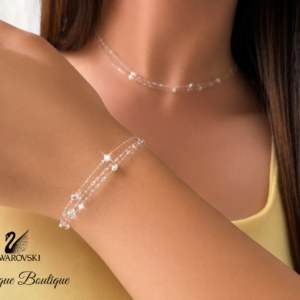 Комплект с колие и гривна Crystal Veil AB