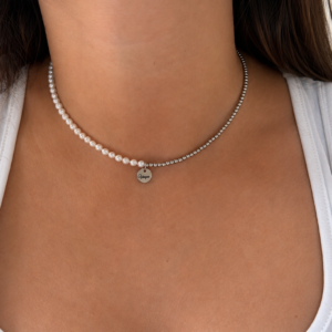 Колие Pearls Tag - Silver