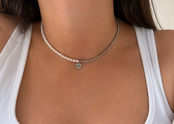 Колие Silver Pearls Tag