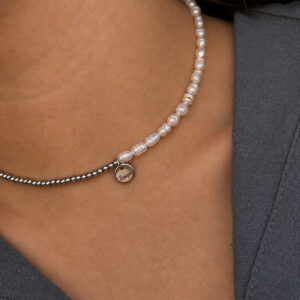 Колие Silver Pearls Tag