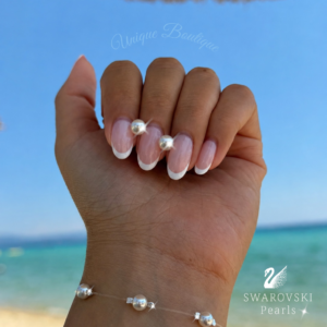 Комплект обеци и гривна Swarovski® Pearls