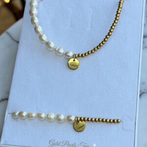 Комплект Gold Pearls Tag