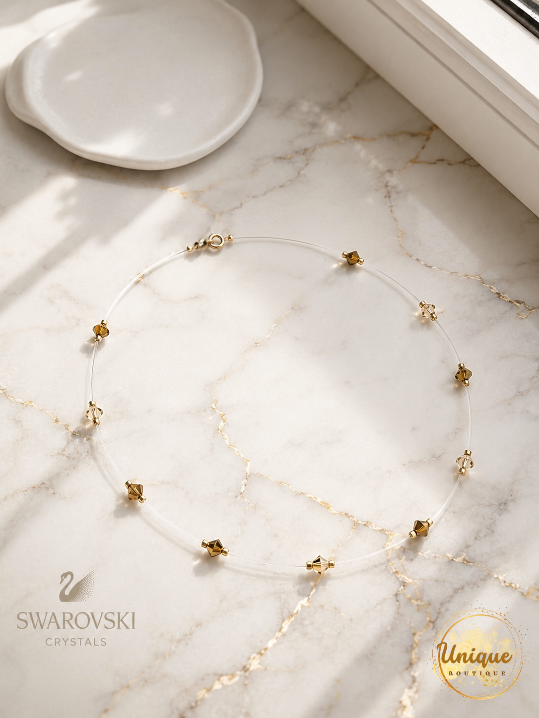 Колиета 4 Колие Gold Swarovski