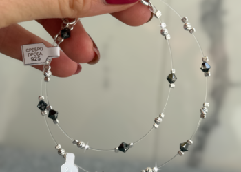 Гривна Silver diamond