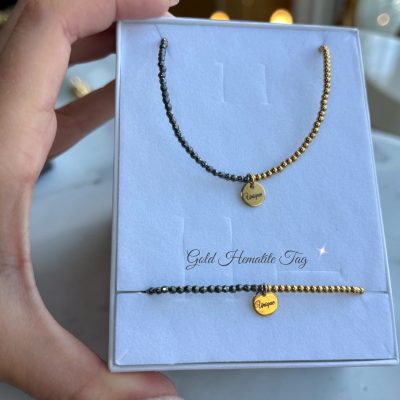 Комплект Hematite Tag Gold