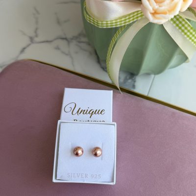 Обеци Swarovski® Rose Gold Pearls