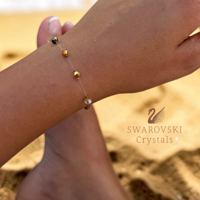 Гривна Swarovski Gold
